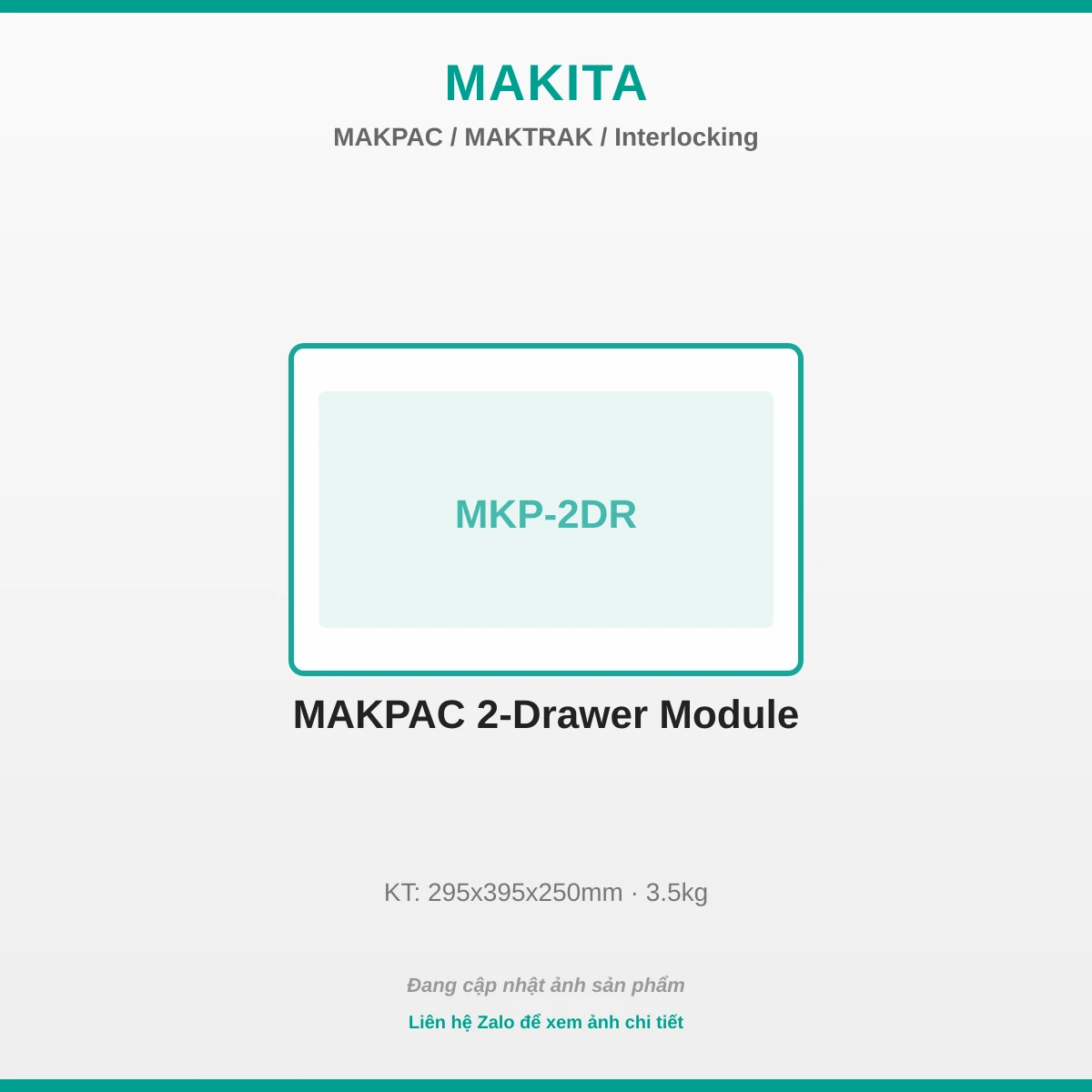 Makpac 2-Ngăn Kéo Module MKP-2DR