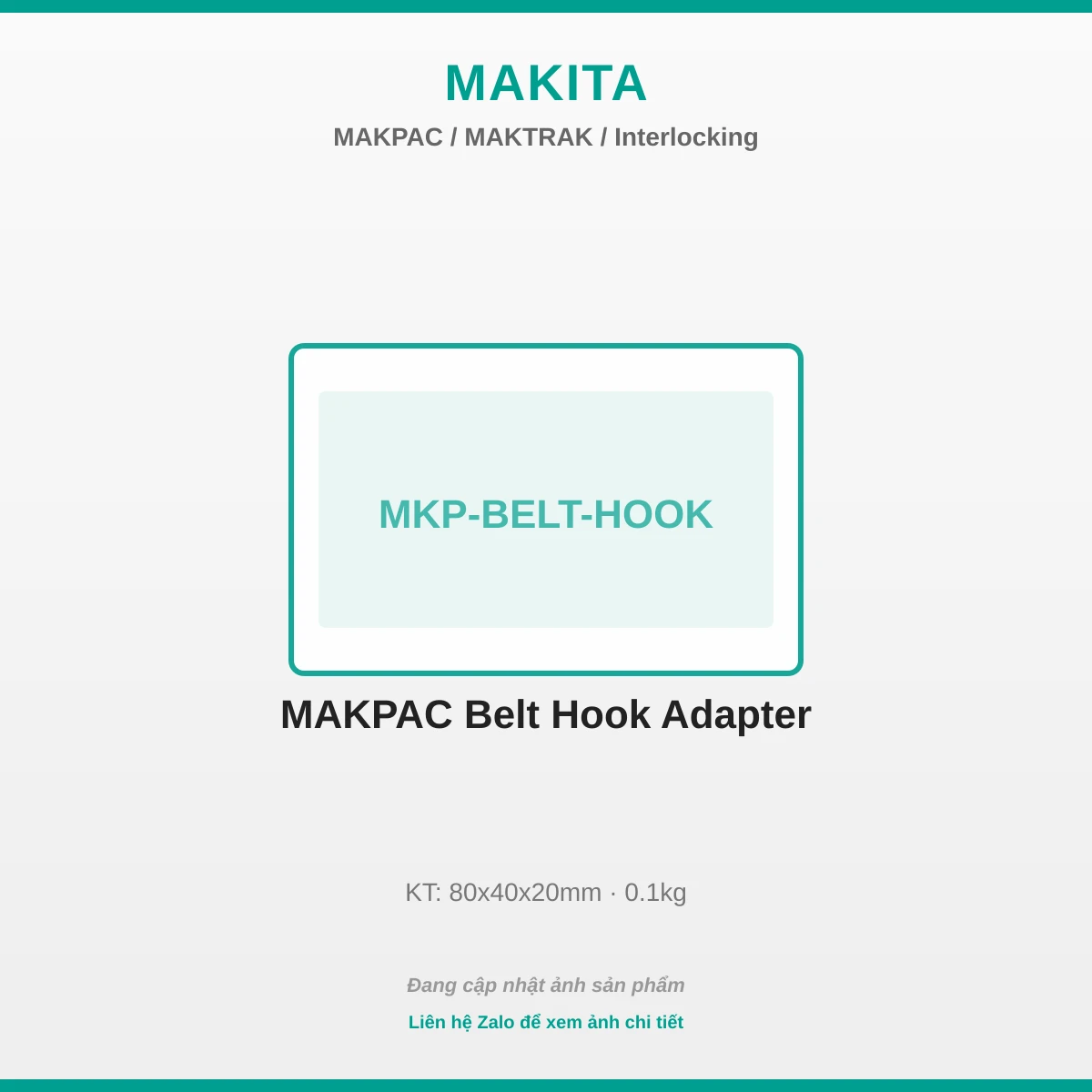 Makpac Belt Móc Adapter MKP-BELT-HOOK